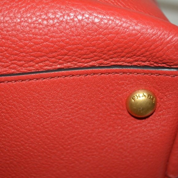 NWT PRADA VITELLO PHENIX PEBBLED LEATHER TOTE SHOULDER BAG - Picture 4 of 11